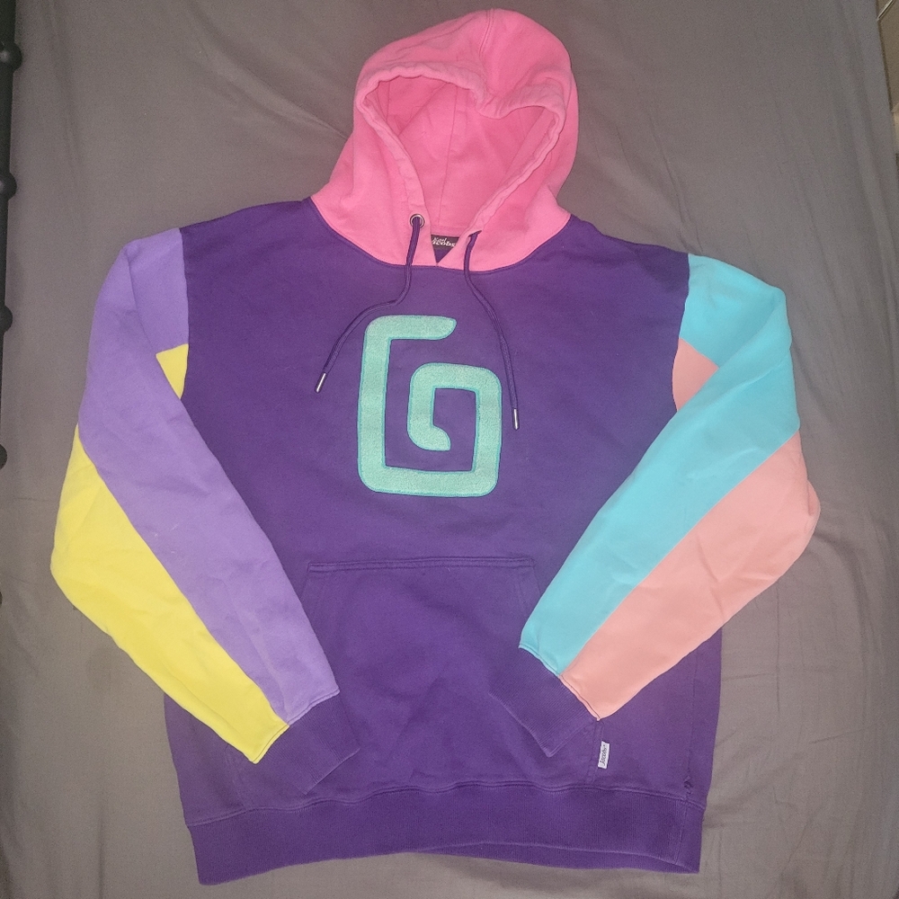 Karl Jacobs color block Enchanted hoodie 2021